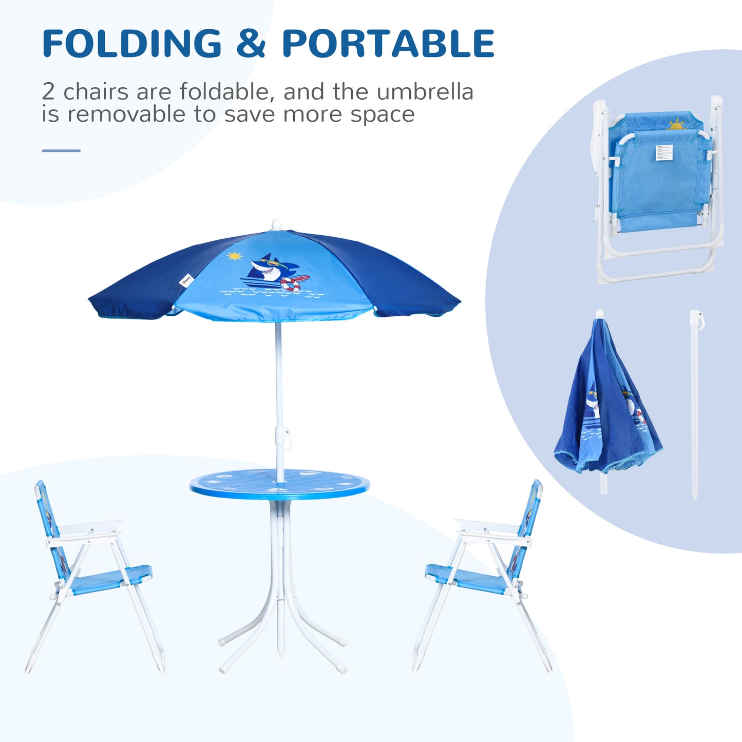 Kids Outdoor Bistro Table and Chair Set