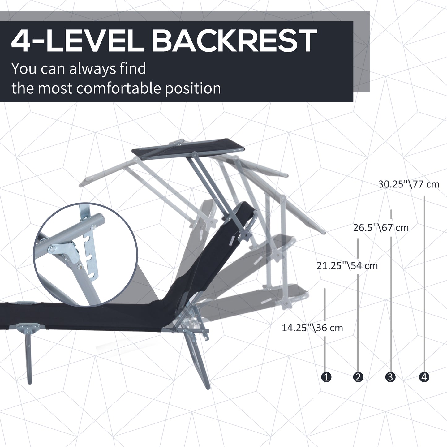 Outdoor Foldable Sun Lounger (1)