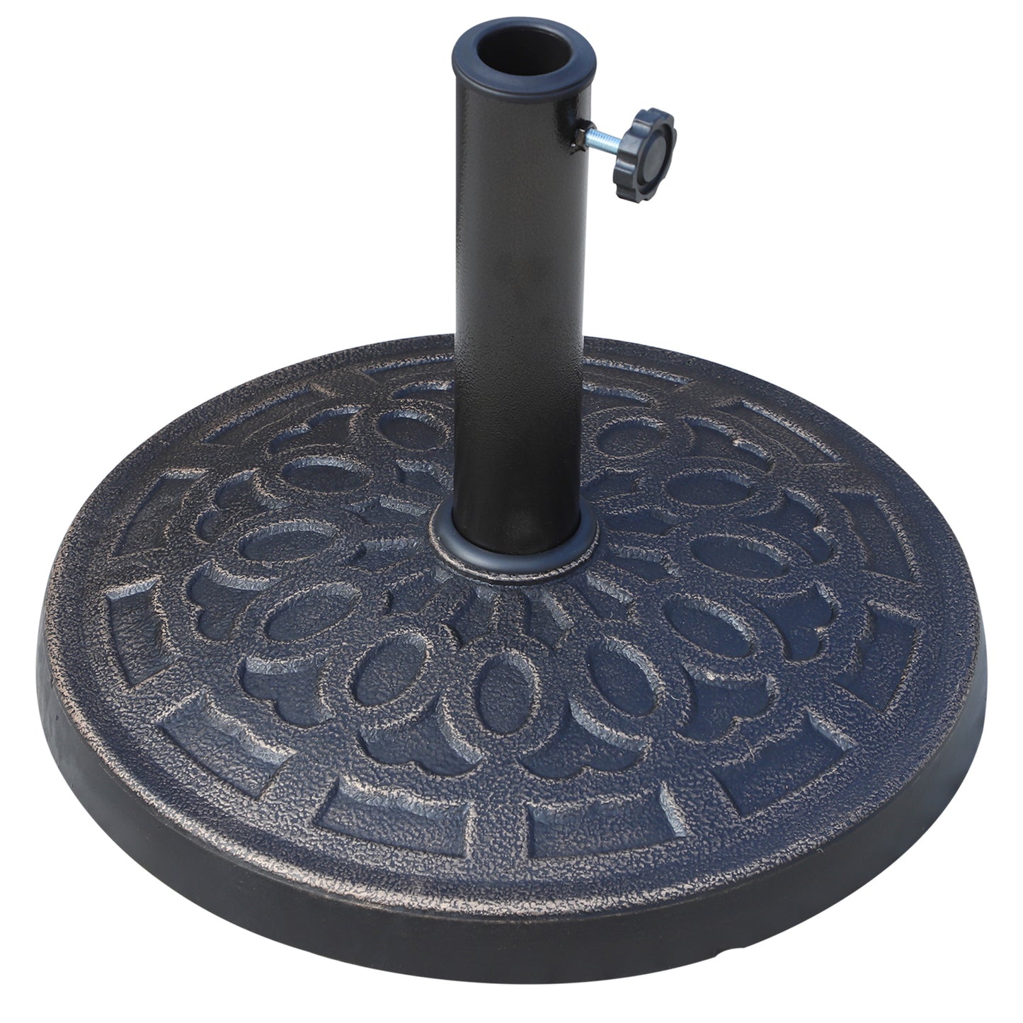 12kg Garden Parasol Base, Round Resin Sun Umbrella Base