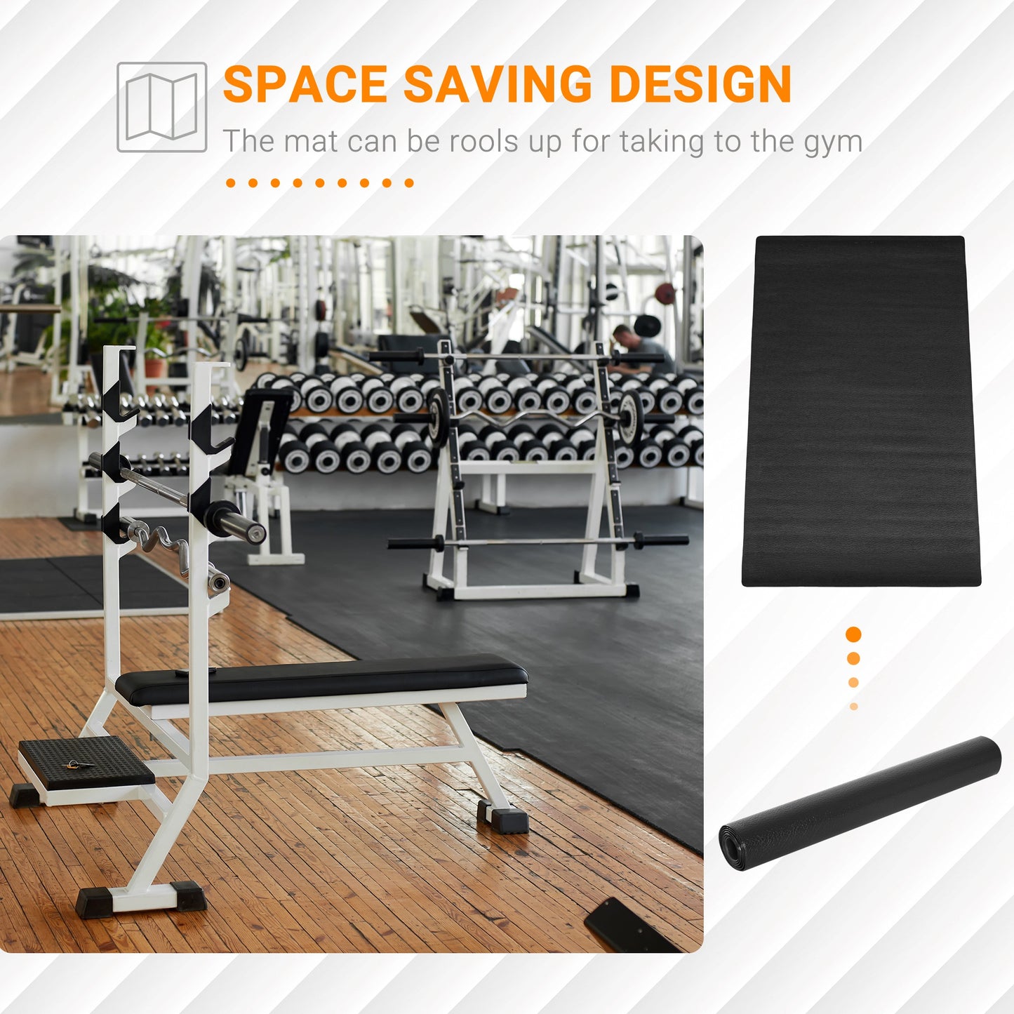 Multi-purpose Exercise Equipment Mat Non-slip Floor Protector Gym