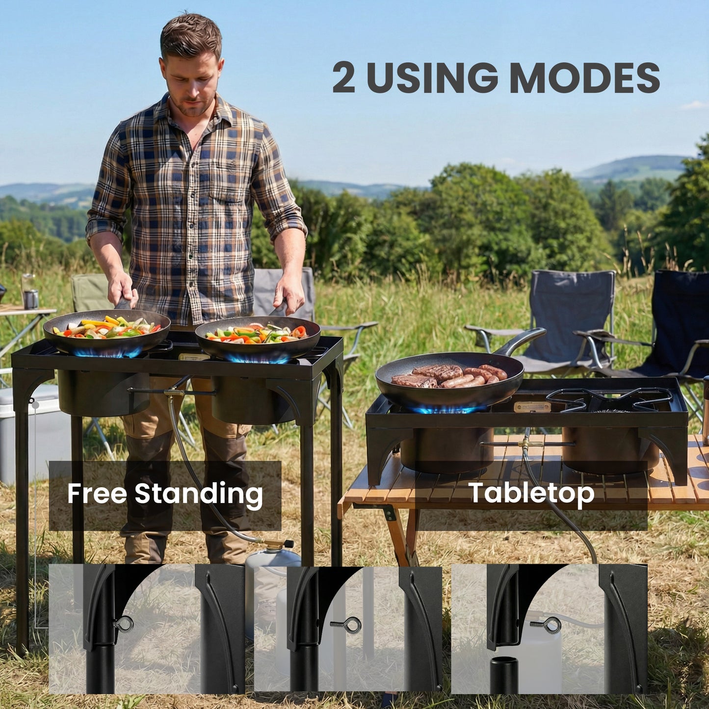 Double Burner Camping Stove, 150