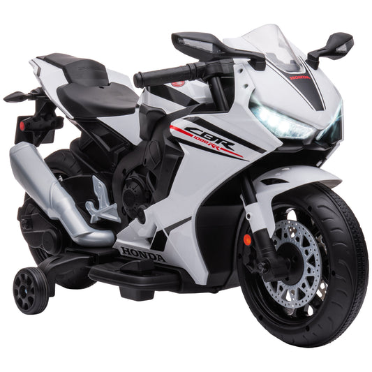 6V Honda Licensed Kids Motorcycle w/ Music, Training Wheels