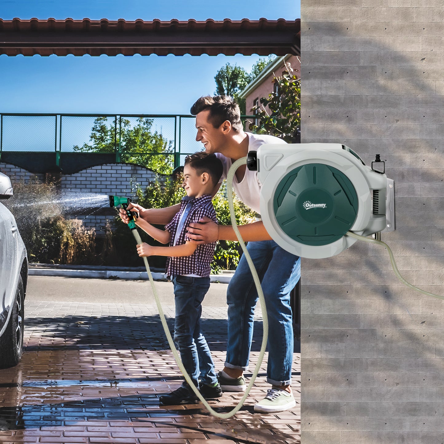 Retractable Hose Reel Wall Mounted (1)
