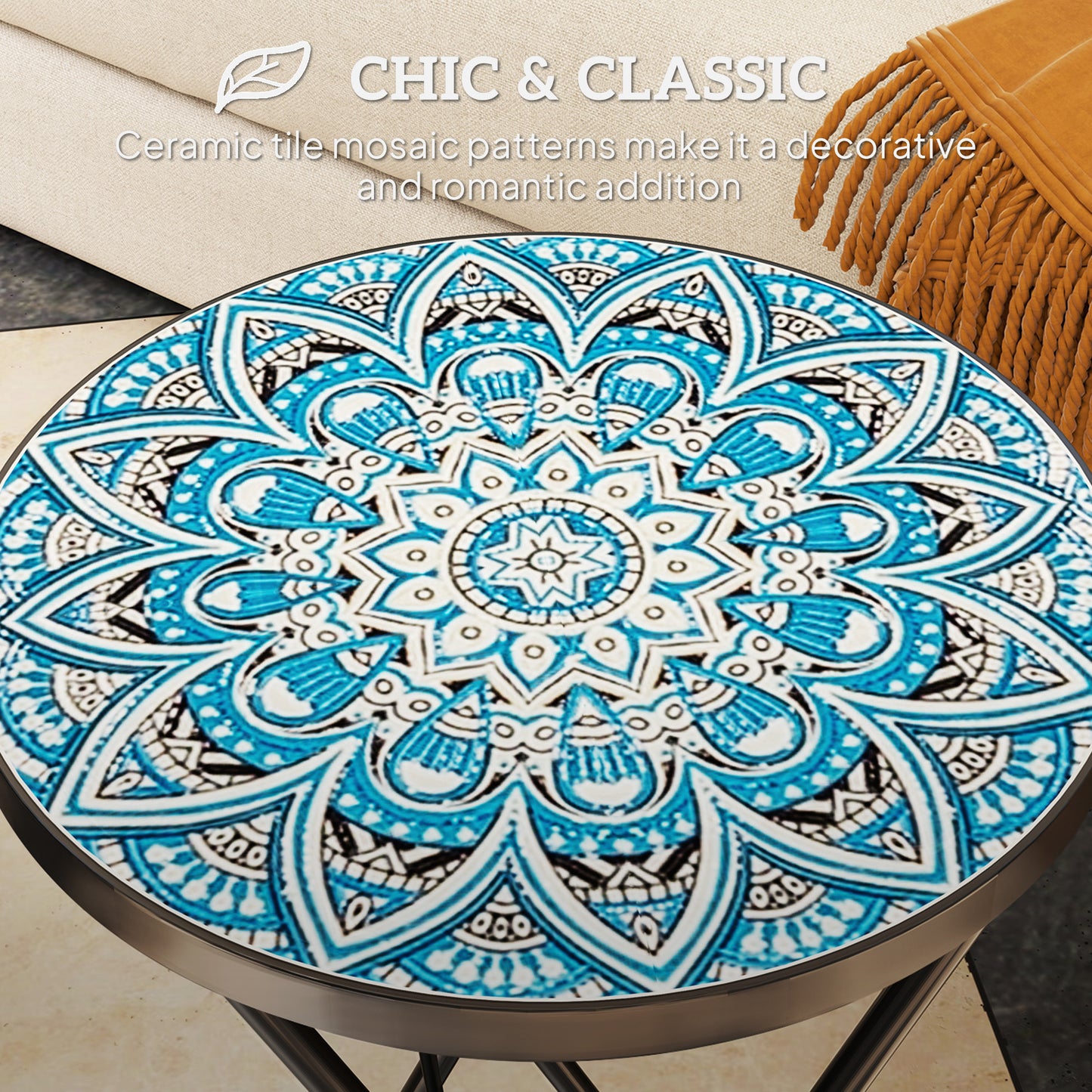 Mosaic Outdoor Garden Table (2)