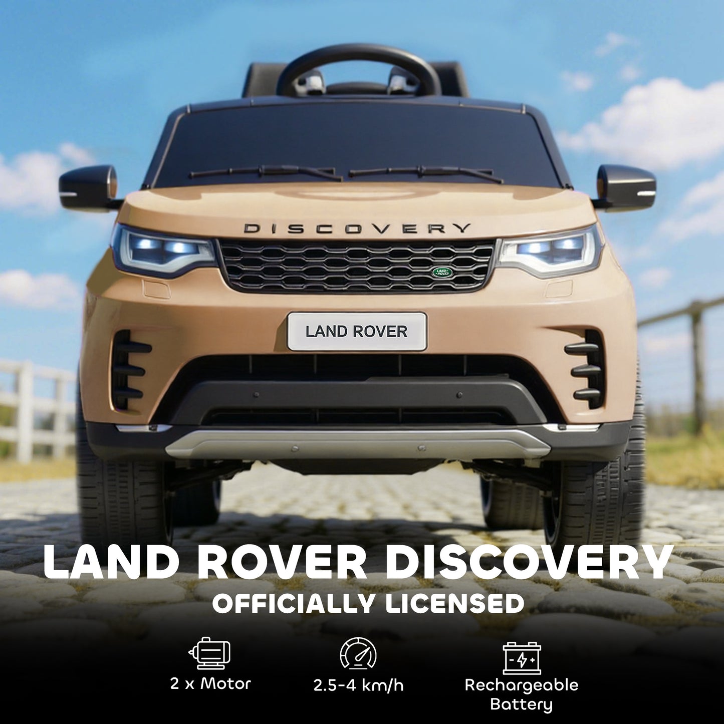 Land Rover Discovery Licensed 12V Kids Electric Car with Remote