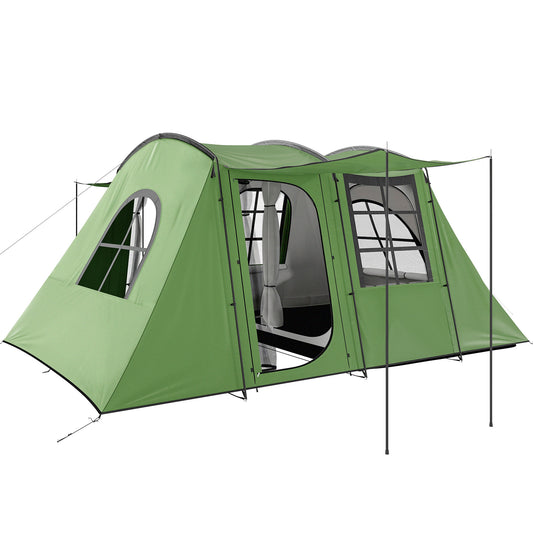 4 Man Tunnel Tent, Family Camping Tent with Porch