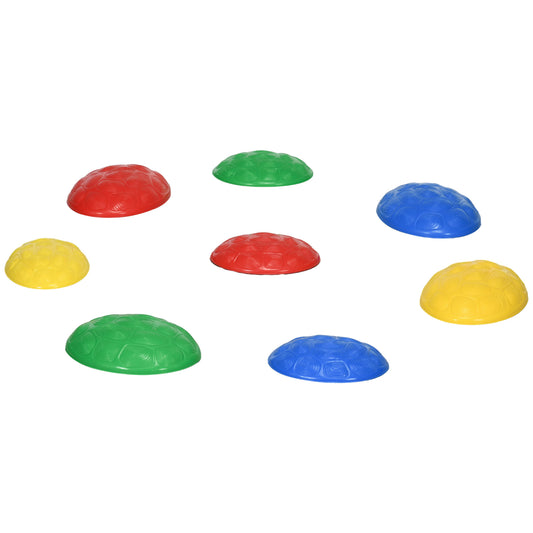 Eight-Piece Kids Stepping Stones, with Non-Slip Mats
