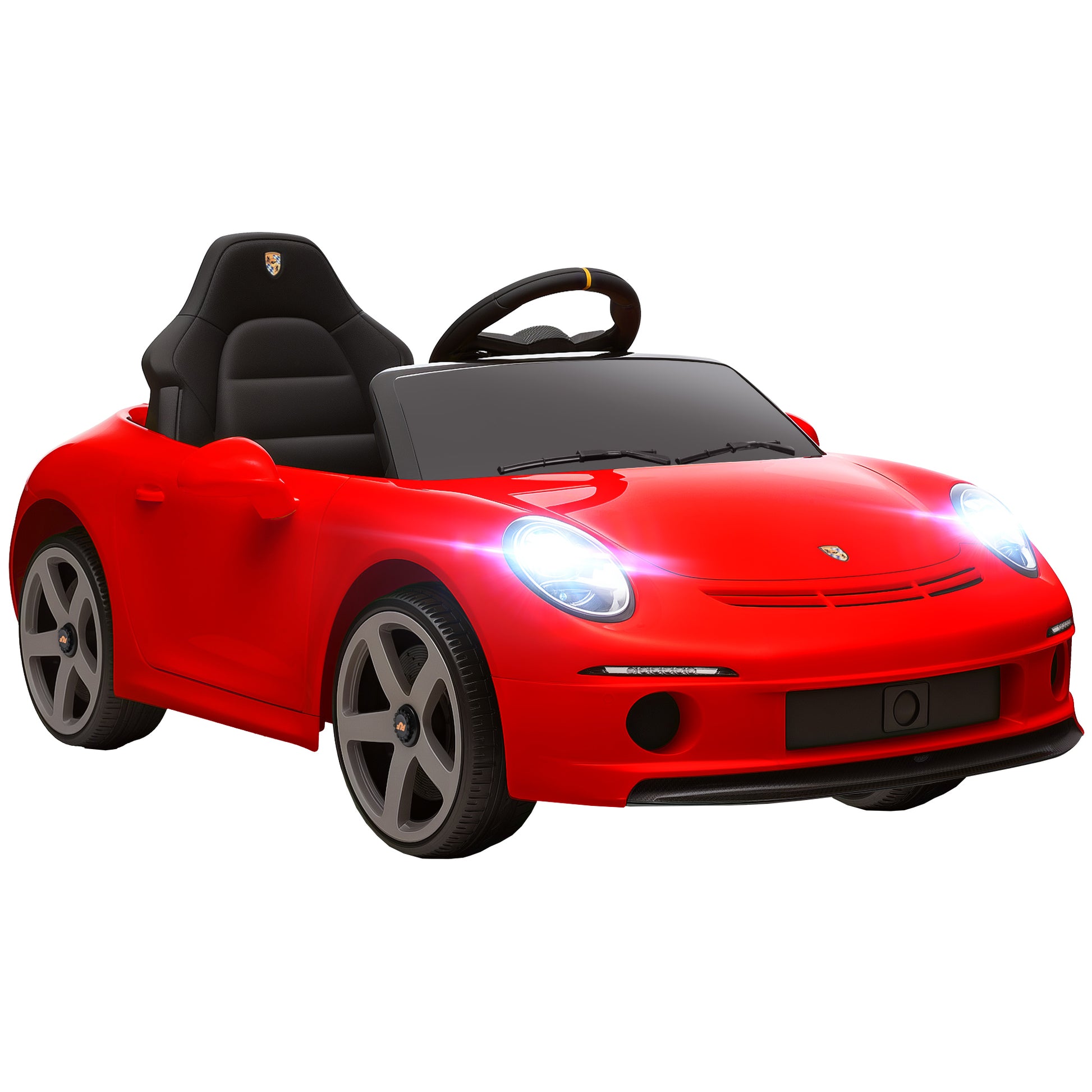 Kids Electric Car, 12V Licensed RUF GT Ride on Car with Suspension