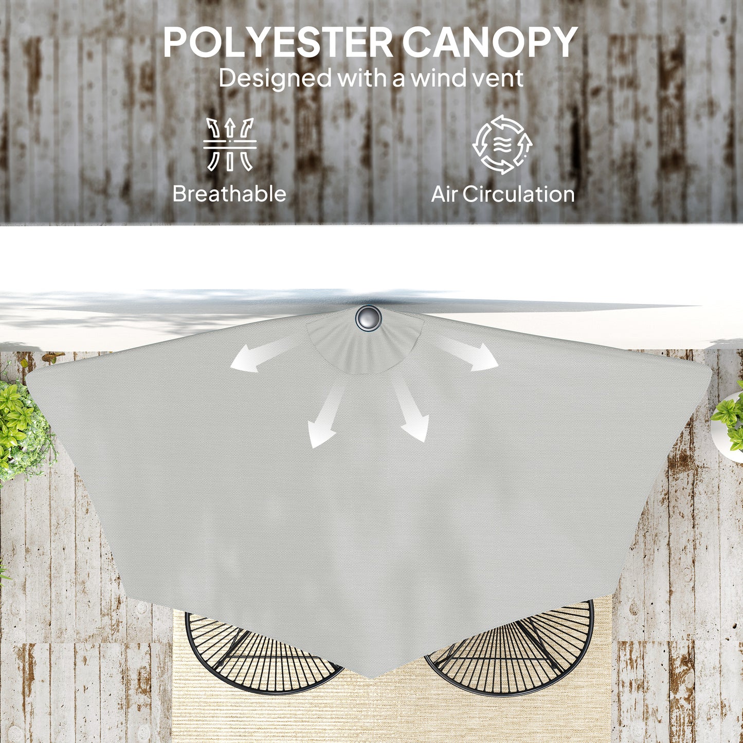 Half Round Parasol Umbrella