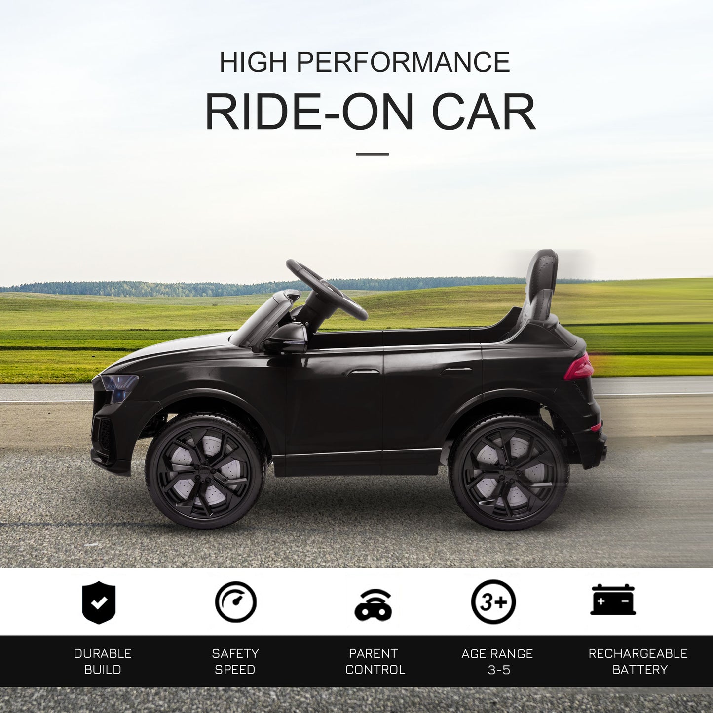 Licensed Audi RS Q8 Electric Ride On Car, with Remote Control