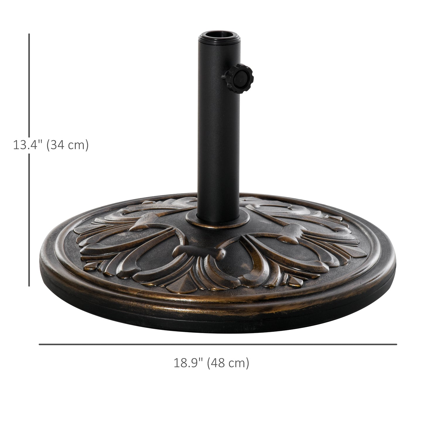 13kg Round Umbrella Base Outdoor Parasol Base Weight Stand Holder