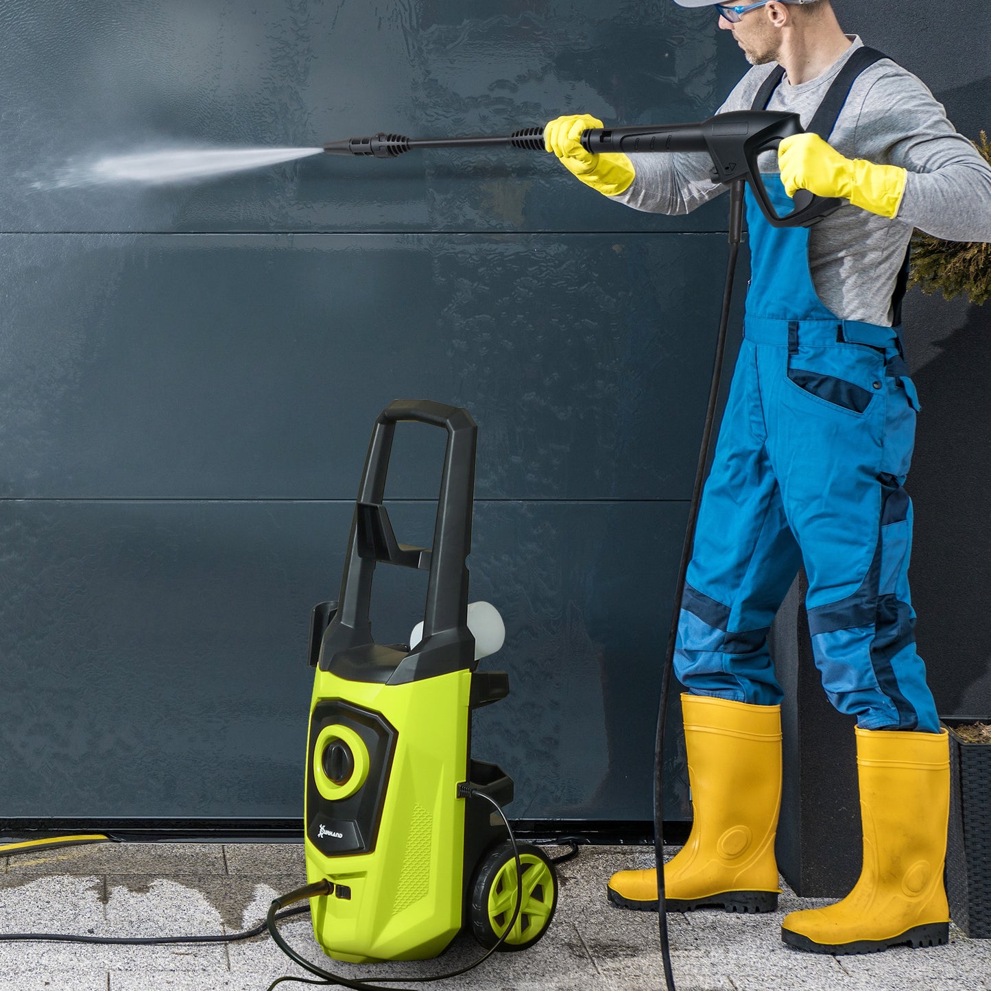 1800W High Pressure Washer, 150 Bar Pressure, 510 L/h Flow