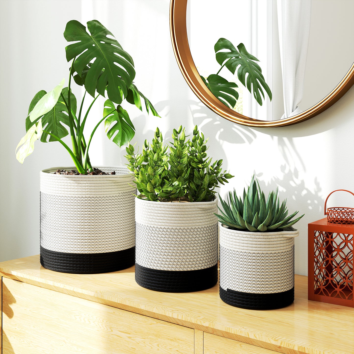 Plant Pots Handwoven Cotton Indoor Planters