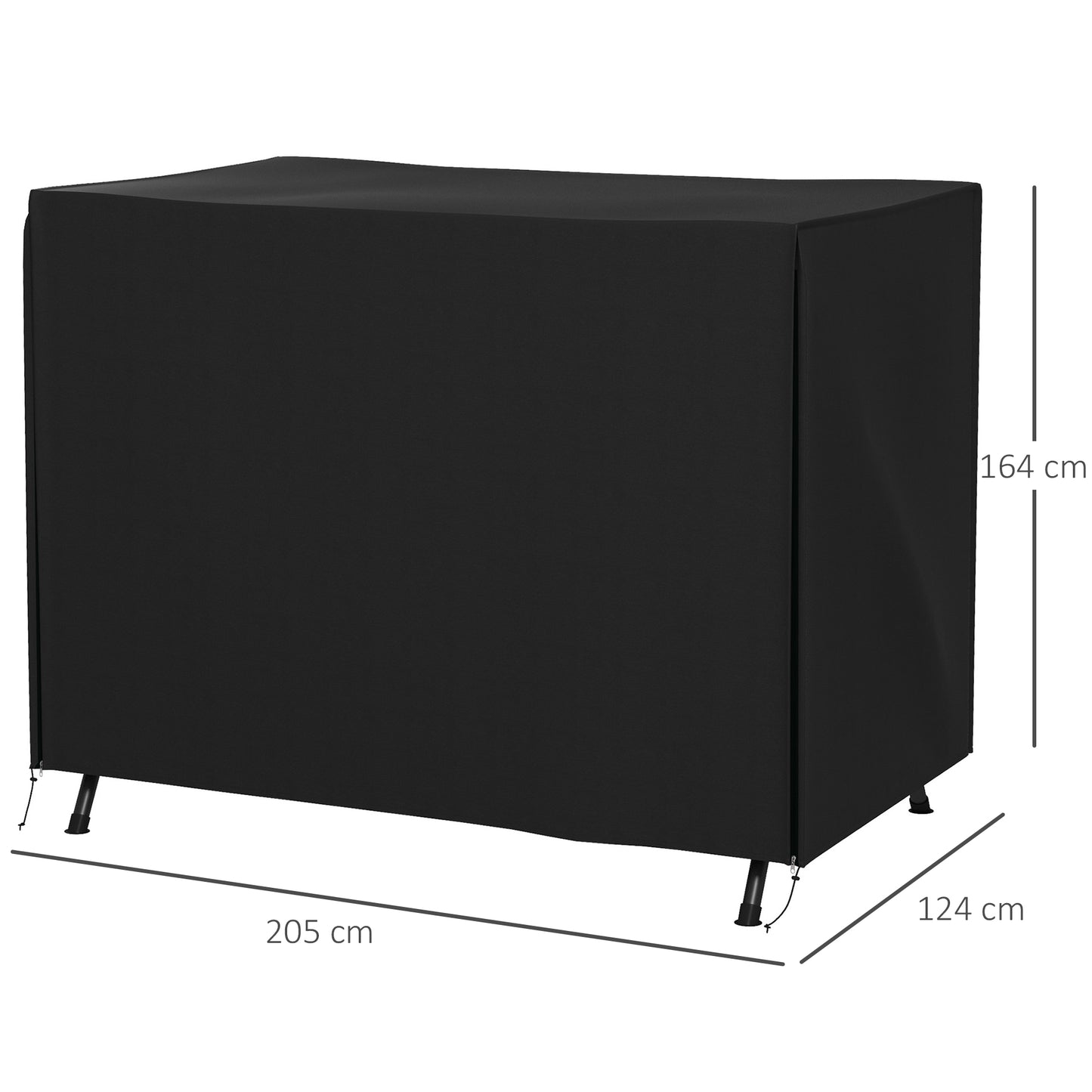 205 x 124cm Three-Seater Swing Chair Protective Cover