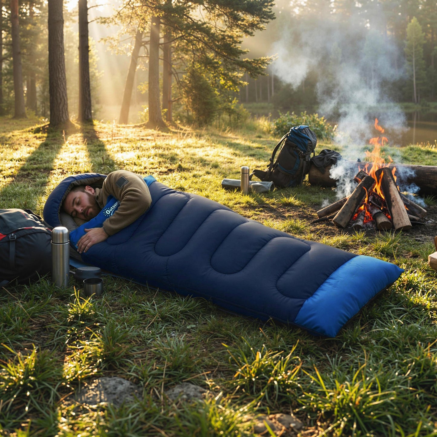 Sleeping Bag for Adults, Lightweight & Compact Sleeping Bag, 3 Seasons