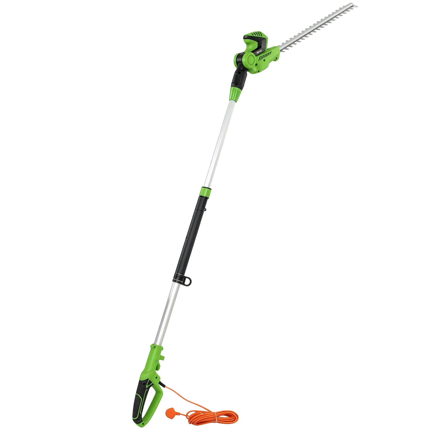 2.6m Corded Extendable Hedge Trimmer with 90° Adjustable Head