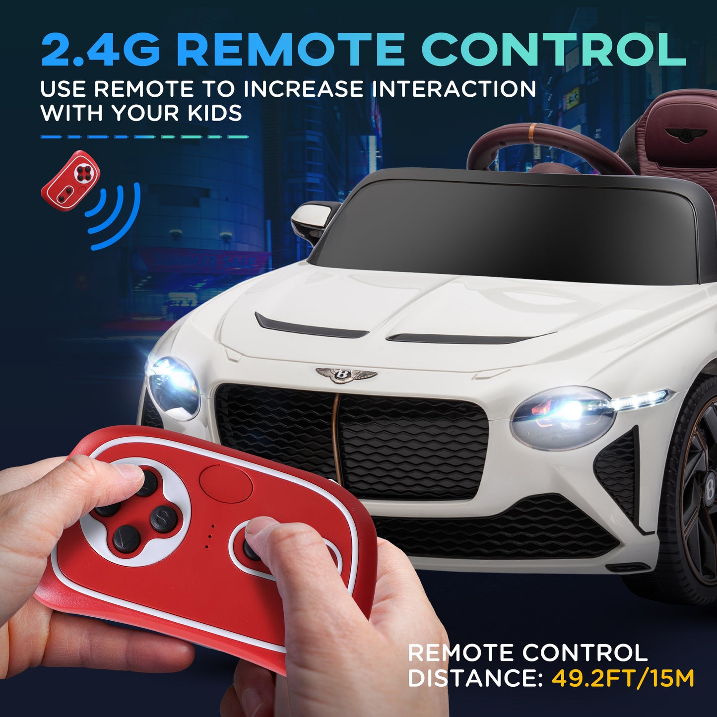 Bentley Bacalar Licensed 12V Kids Electric Car, with Remote Control
