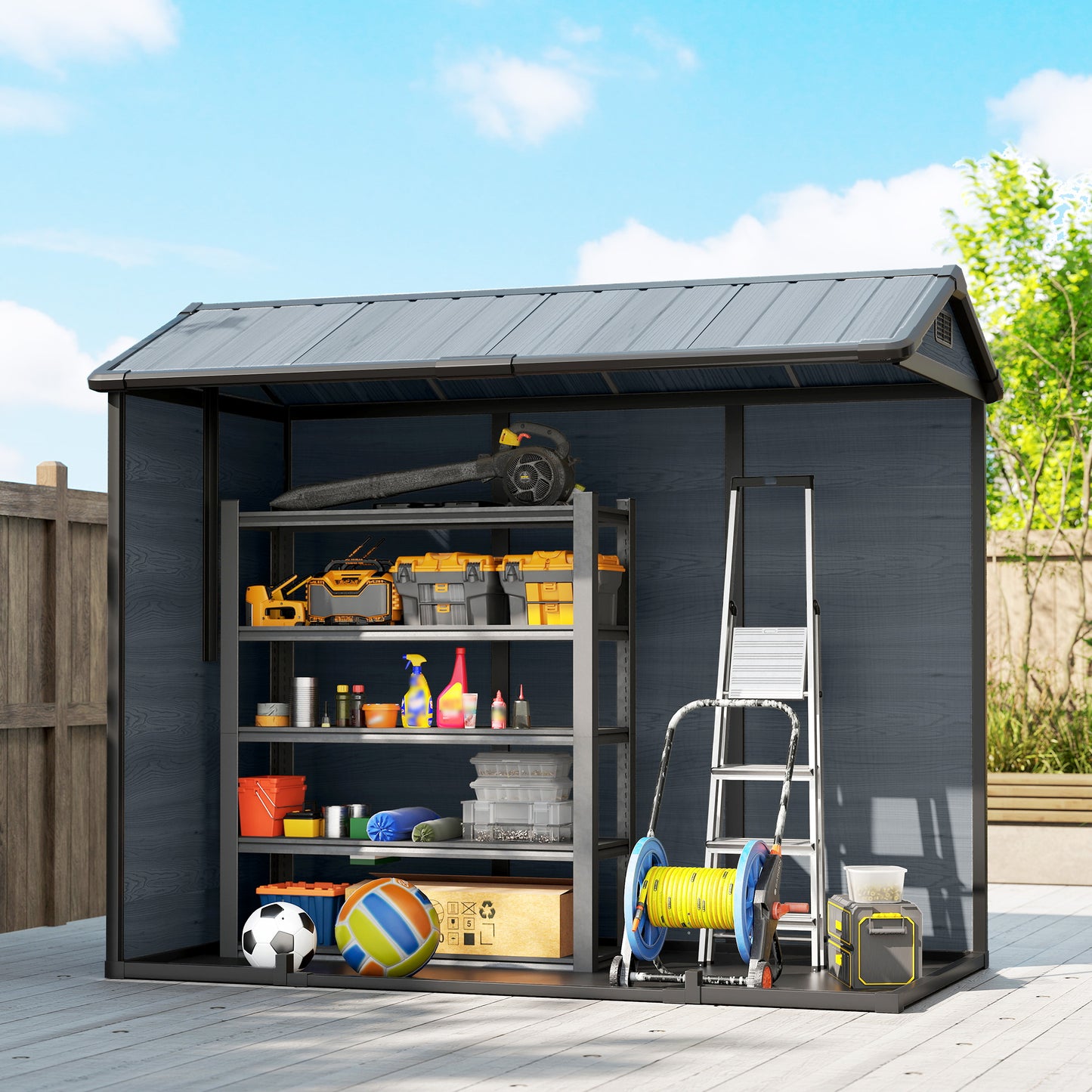 8 x 4 ft Resin Garden Shed