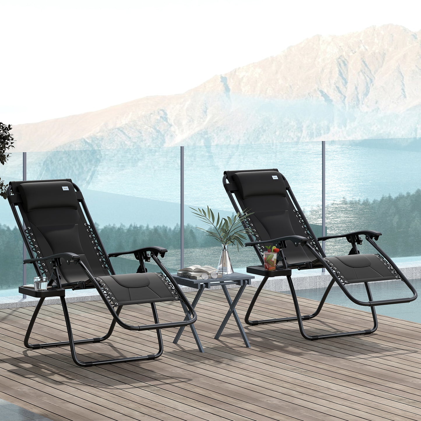 Zero Gravity Lounger Chair Set of 2 (1)