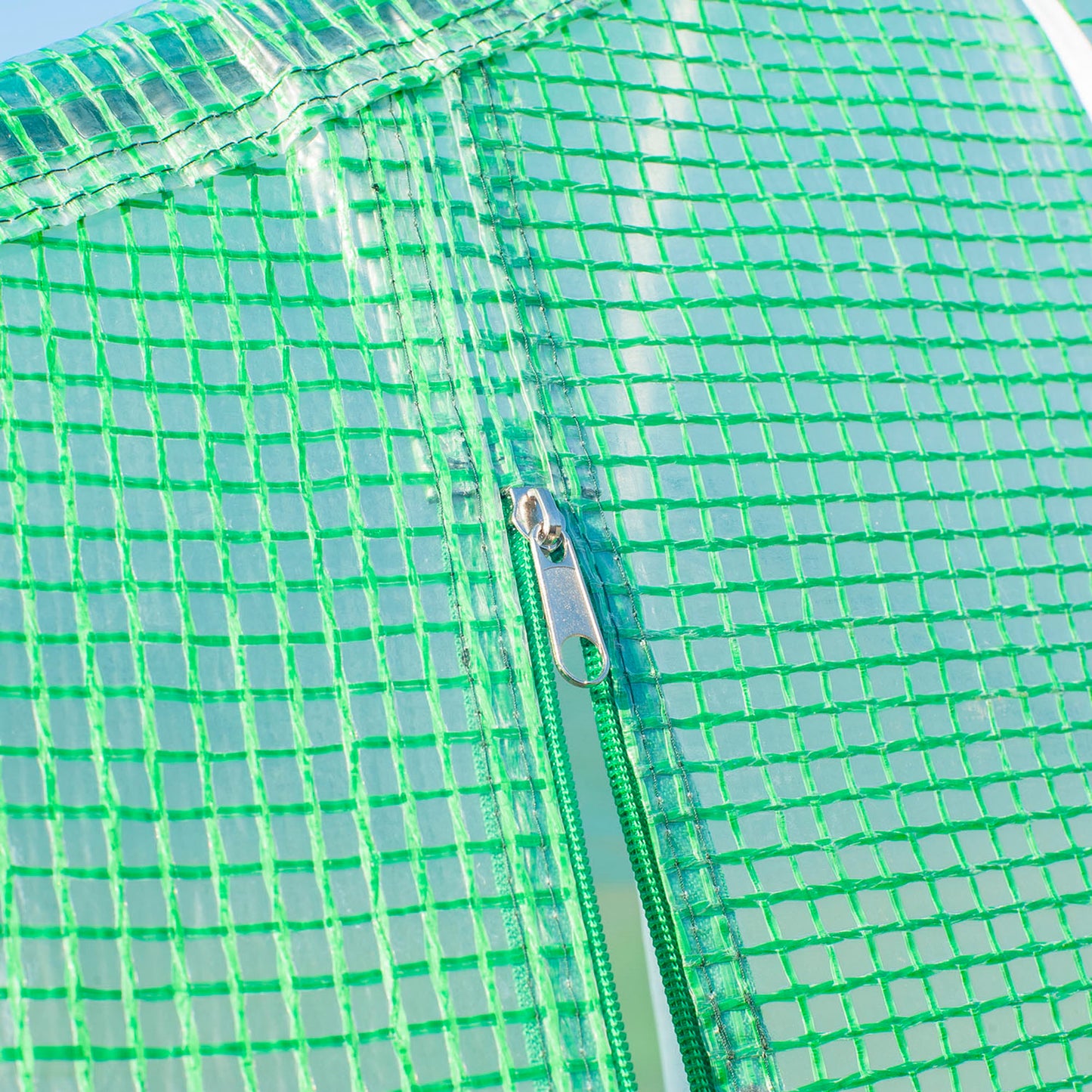 Polytunnel Greenhouse with Windows and Door (1)