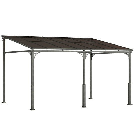 4 x 3 m Metal Lean-to Pergola (1)