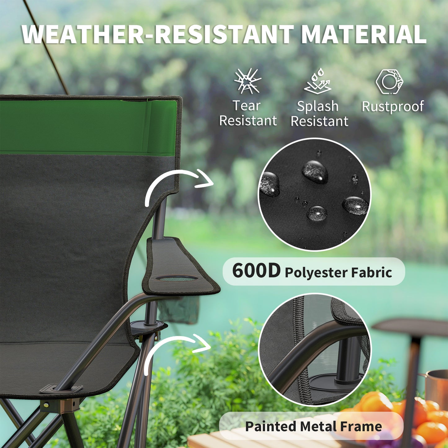 Four-Piece Portable Picnic Table Set