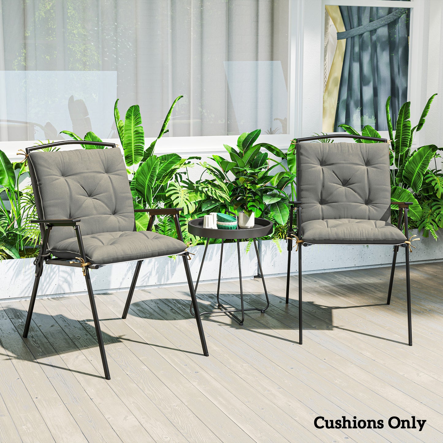 Set of Two Outdoor Seat Cushions