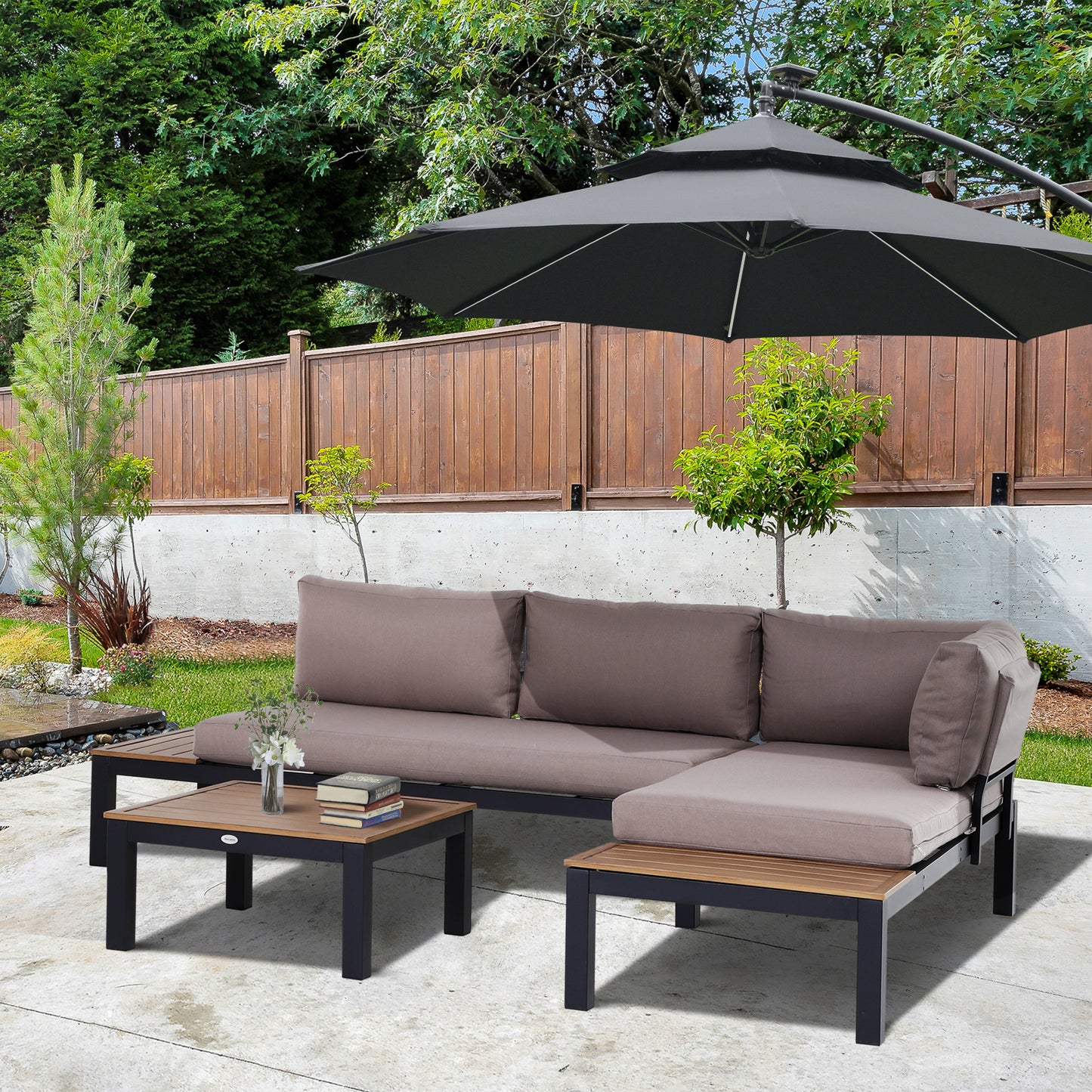 3 Pieces Garden Furniture Set
