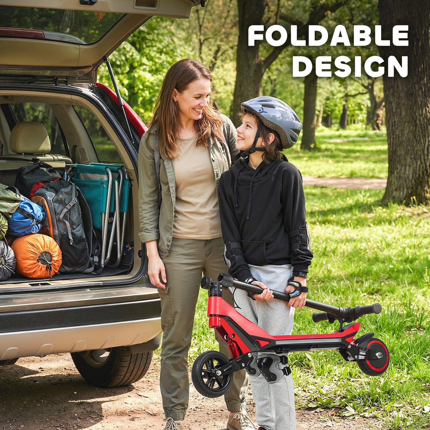 Electric Scooter for Kids, Foldable E Scooter for Age Age 6+