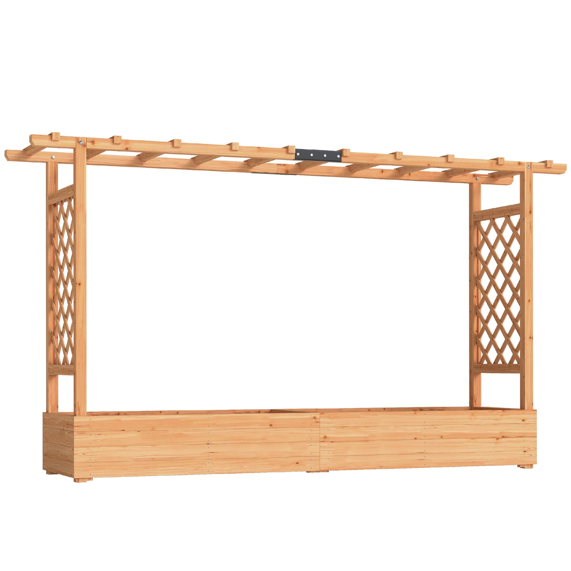 Raised Planter with Trellis