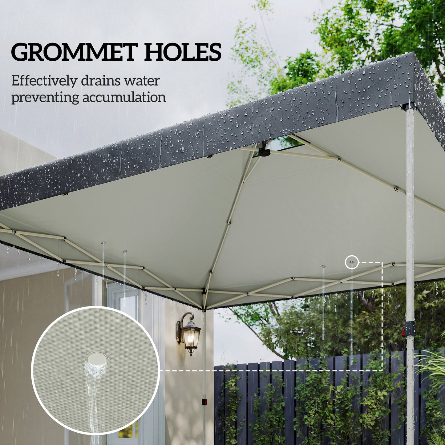 Gazebo Roof Replacement UV50+ Waterproof Pop Up Canopy Cover
