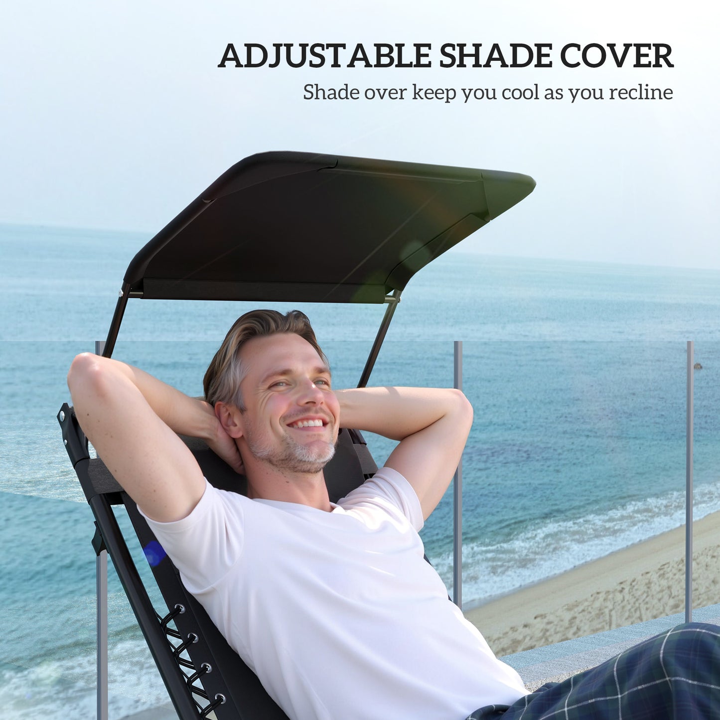 Zero Gravity Lounger Chair Set of 2