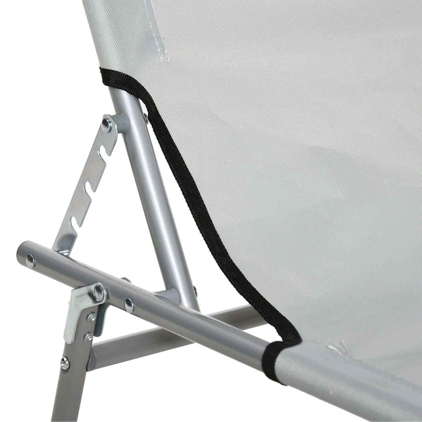2 Pieces Outdoor Foldable Sun Lounger