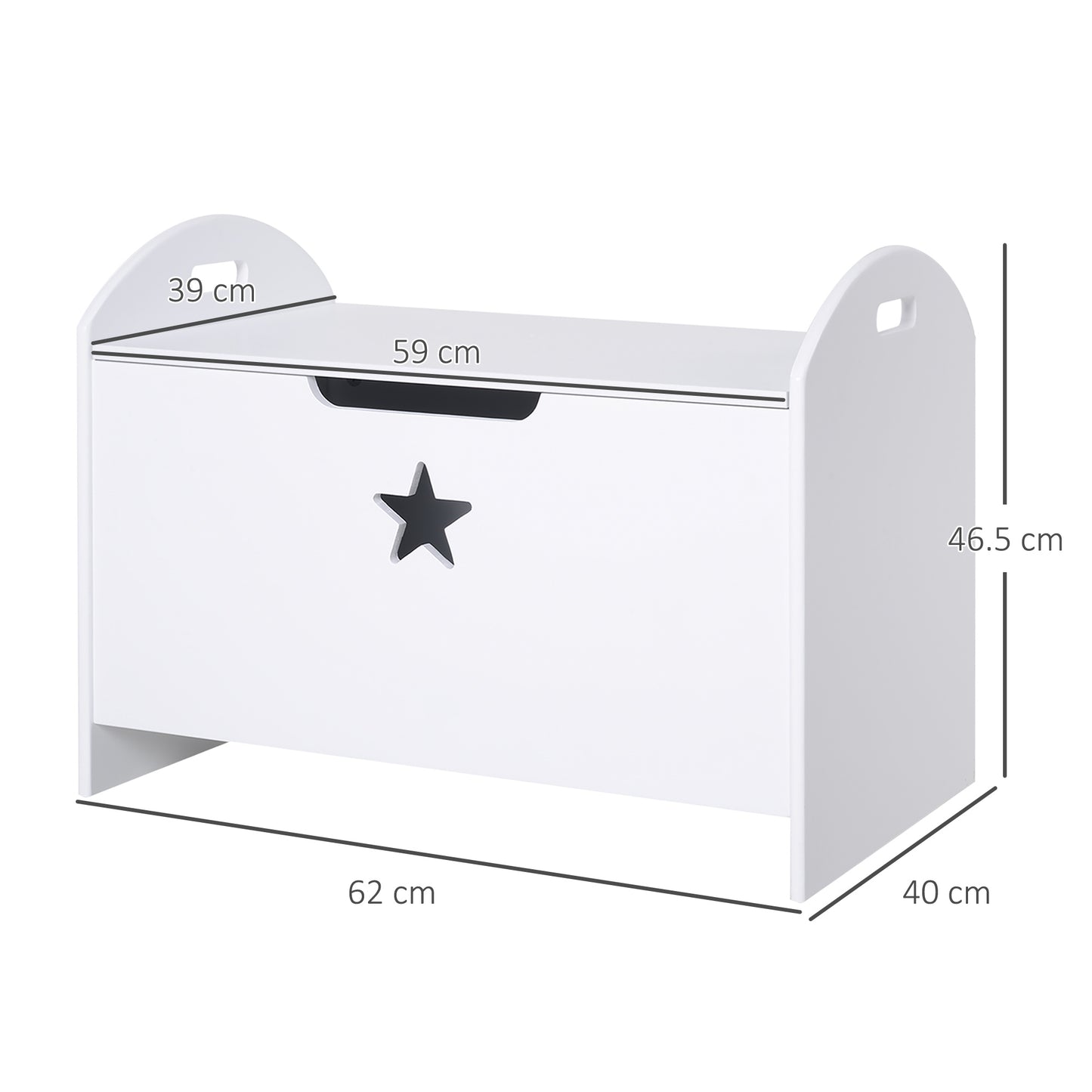 Kids Wooden Toy Box Organizer Children's Toy Storage