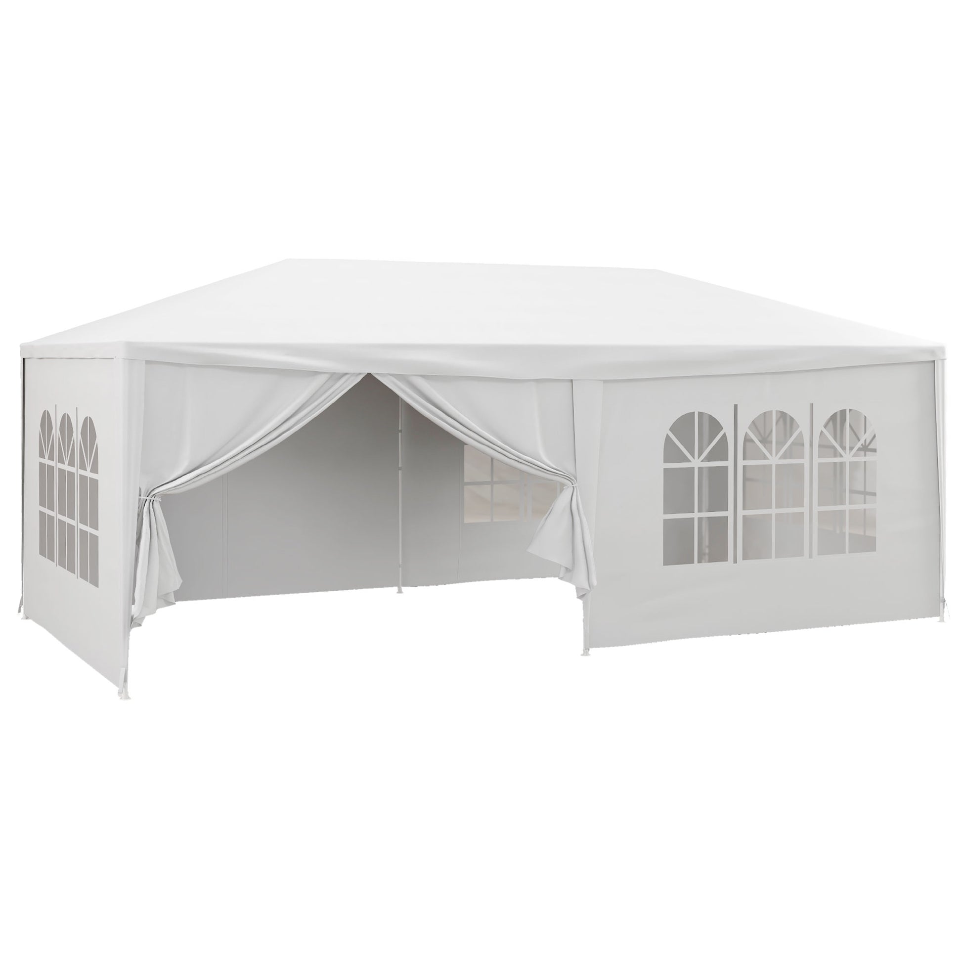 6 x 3 m Party Tent Wedding Gazebo Outdoor Waterproof PE Canopy Shade