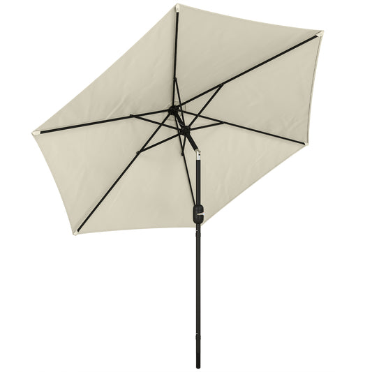 2.6 m Garden Parasol Umbrella with Aluminium Pole (2)