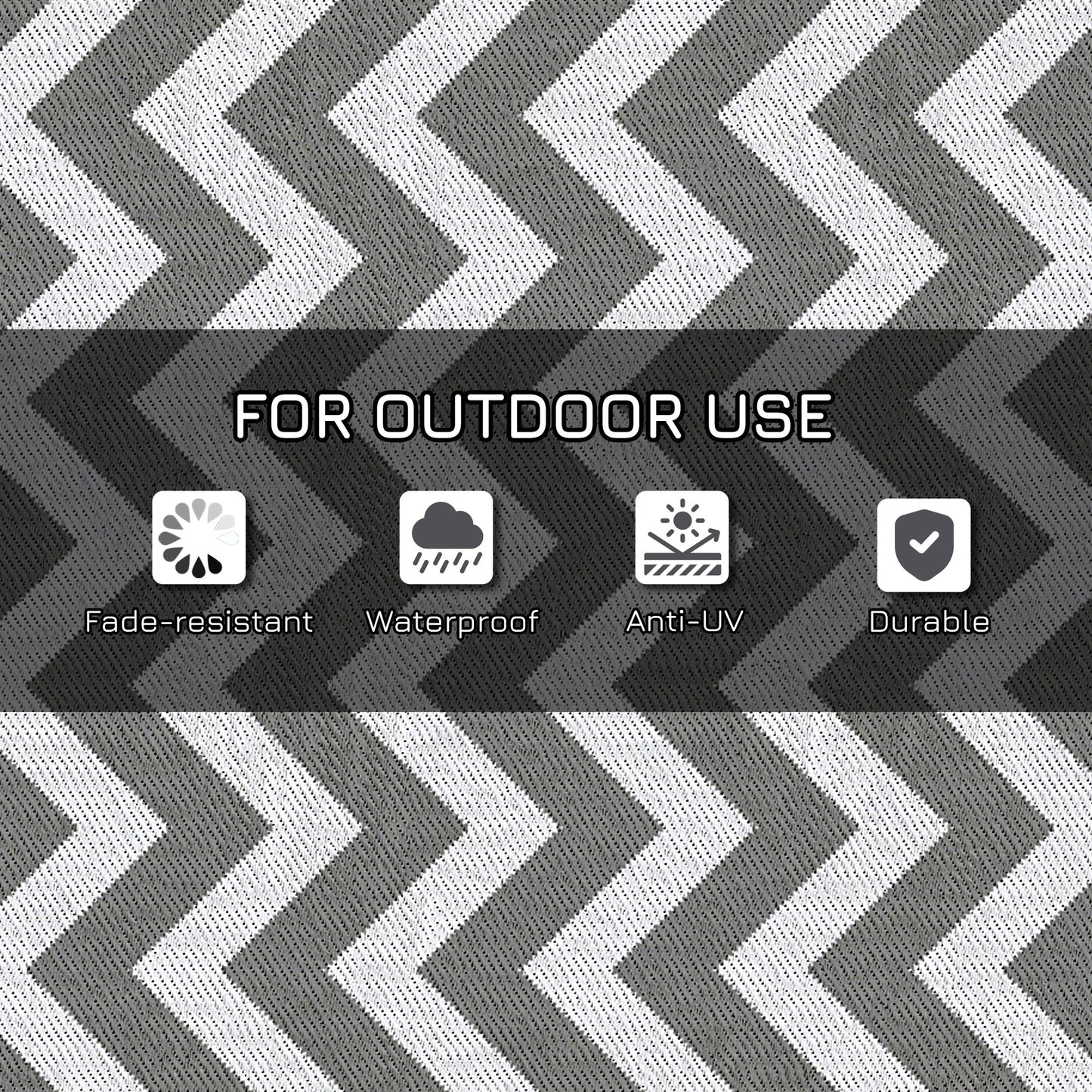 121 x 182 cm(4x6ft) Outdoor Rug Reversible Mat Plastic Straw Rug