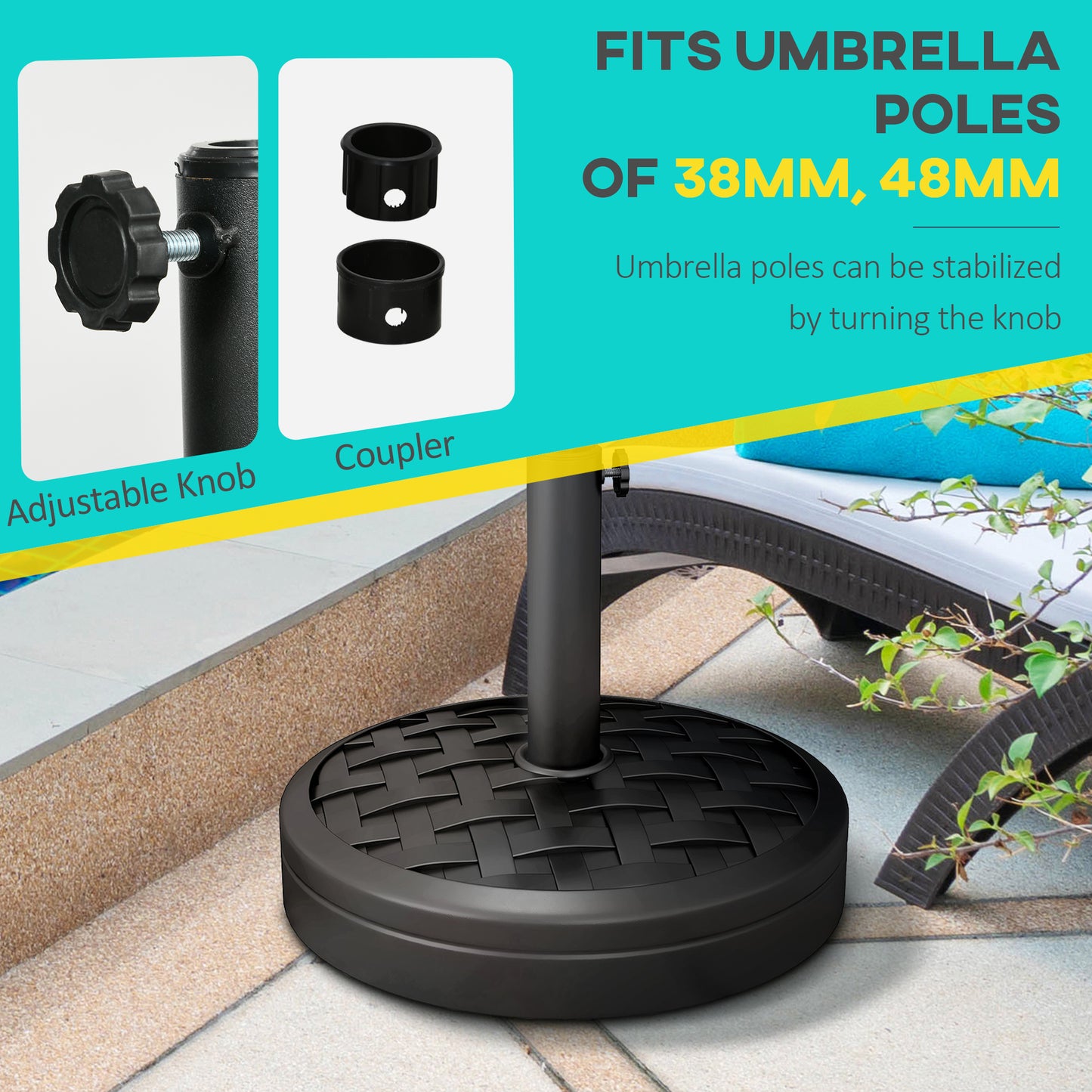 18kg Concrete Umbrella Parasol Base