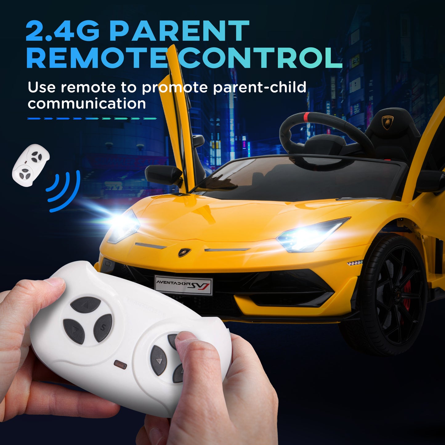 Lamborghini Aventador Licensed 12V Kids Electric Ride On Car Racing