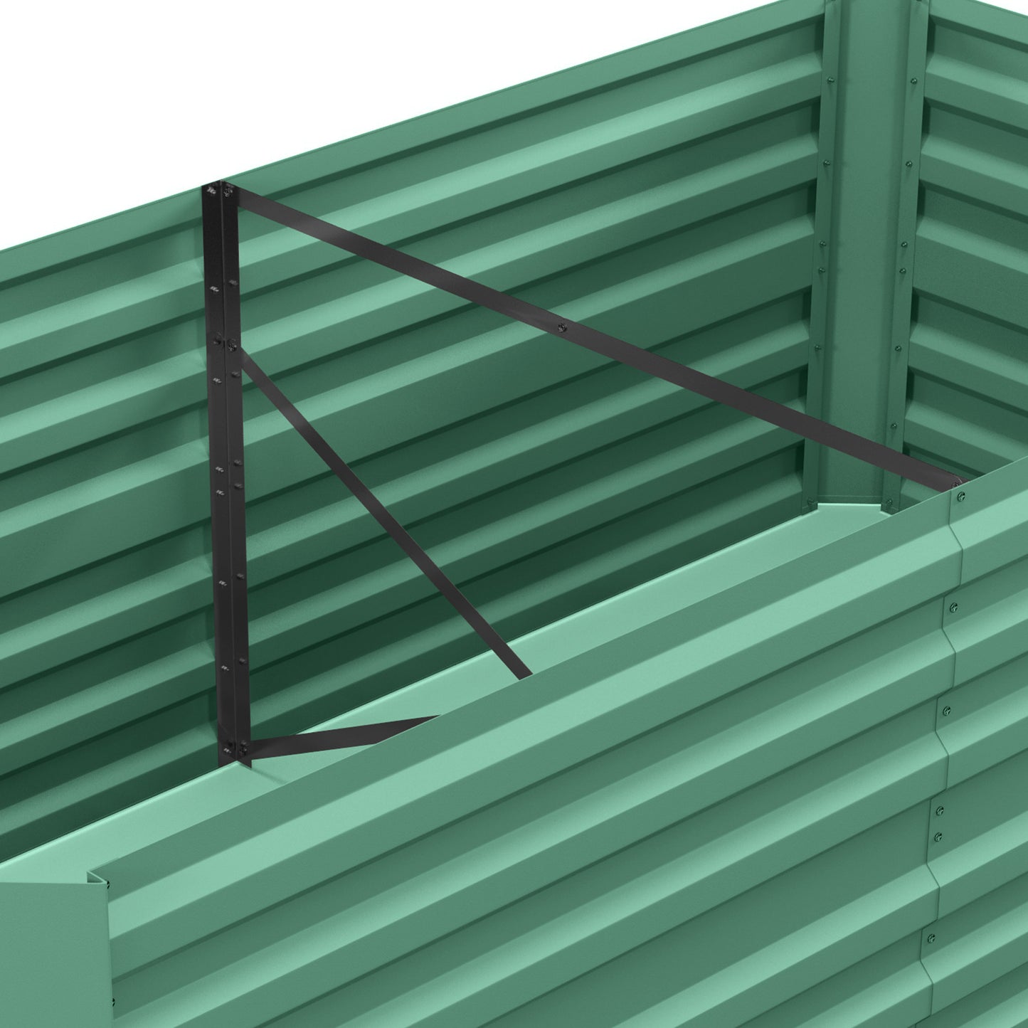 Raised Beds for Garden, Galvanised Steel Outdoor Planters (2)