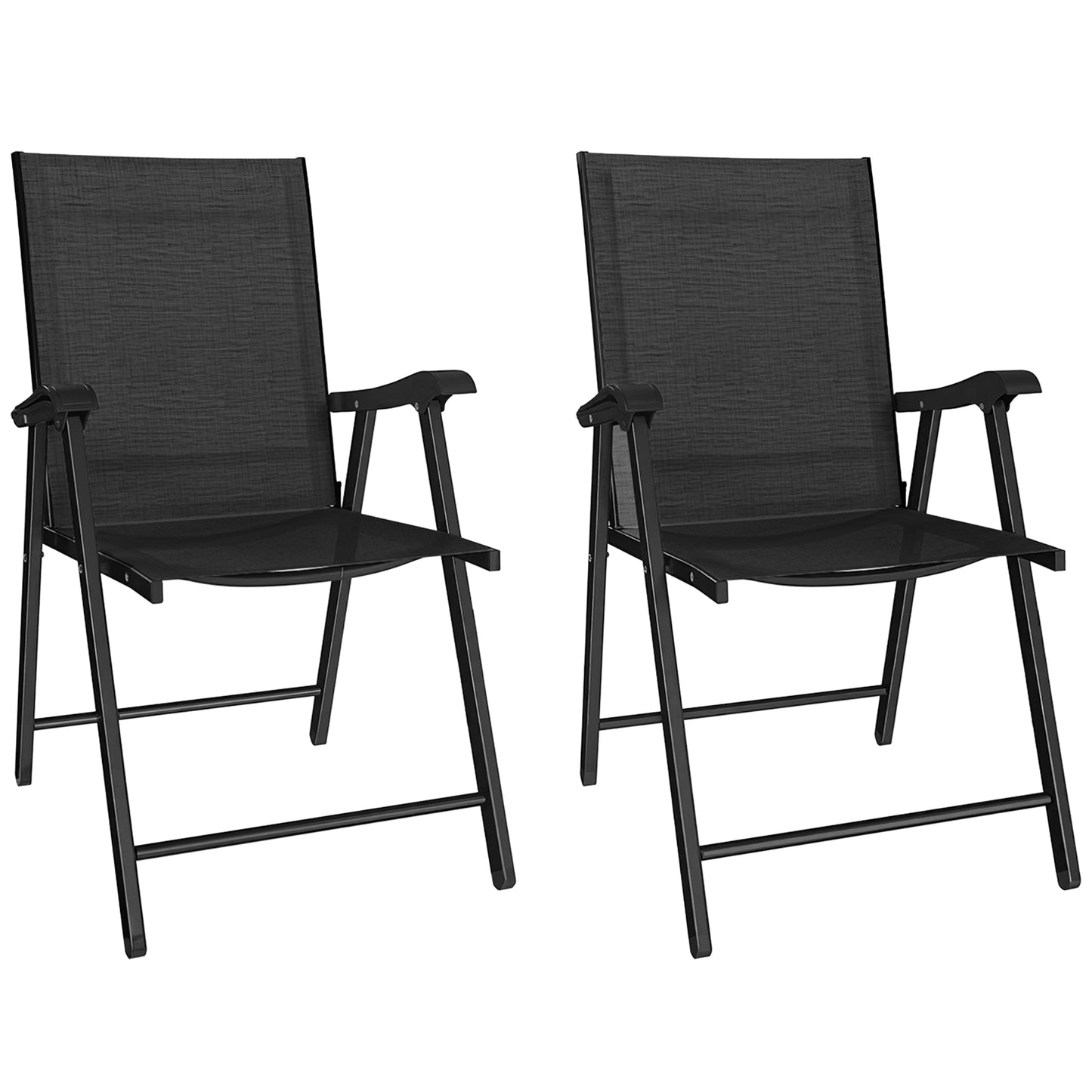 Folding Garden Chairs , Foldable Garden Dining Chairs with High Back