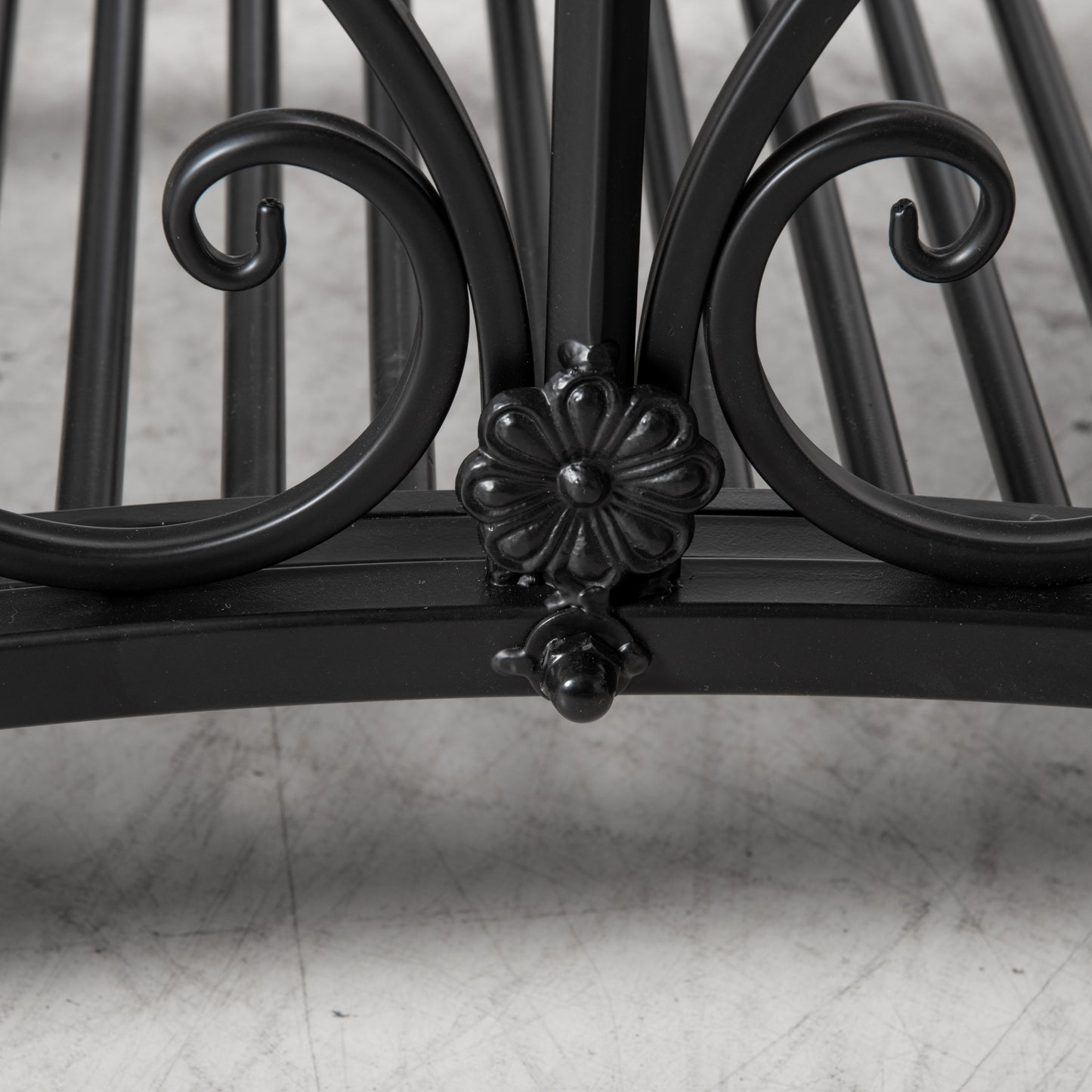 102L x 48W x 49H Classic Metal Garden Bridge
