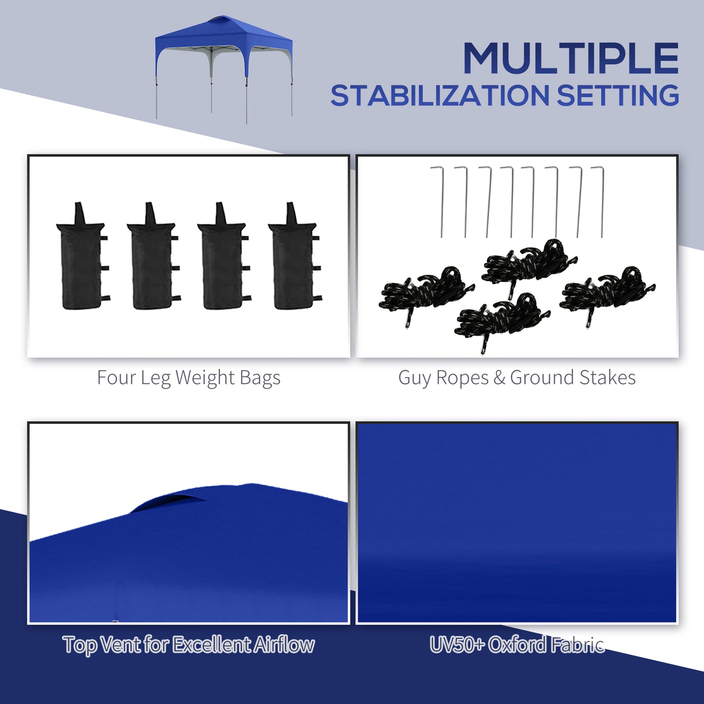 3 x 3(M) Pop Up Gazebo, UPF 50+ Foldable Canopy Tent