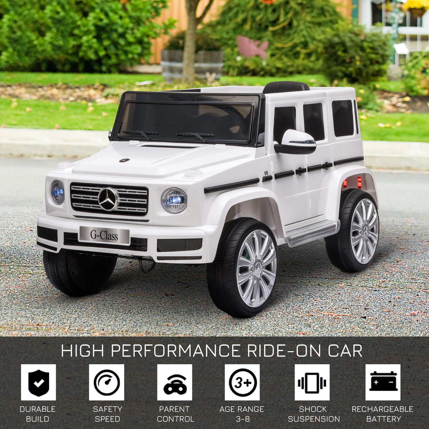 Mercedes Benz G500 Licensed 12V Kids Electric Ride On Car Toy