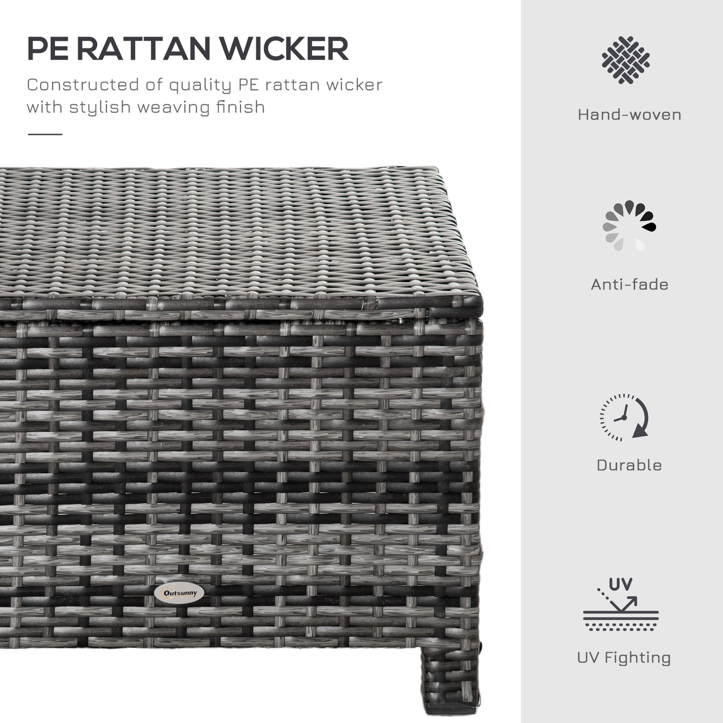 Rattan Footstool Wicker Ottoman