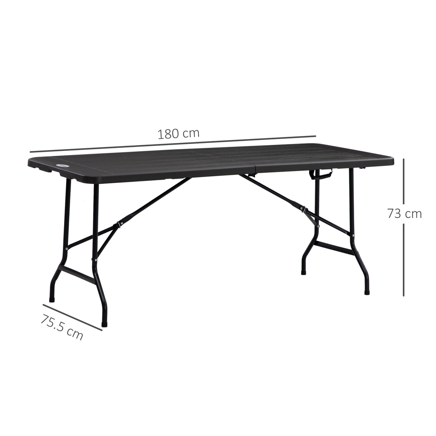 Folding Garden Dining Table for 6