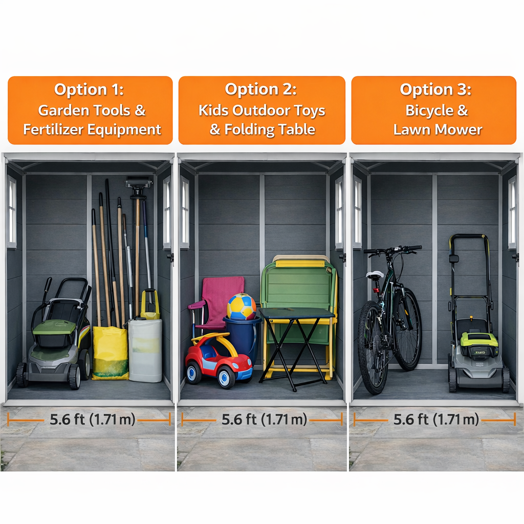 6x4.5ft Garden Storage Shed