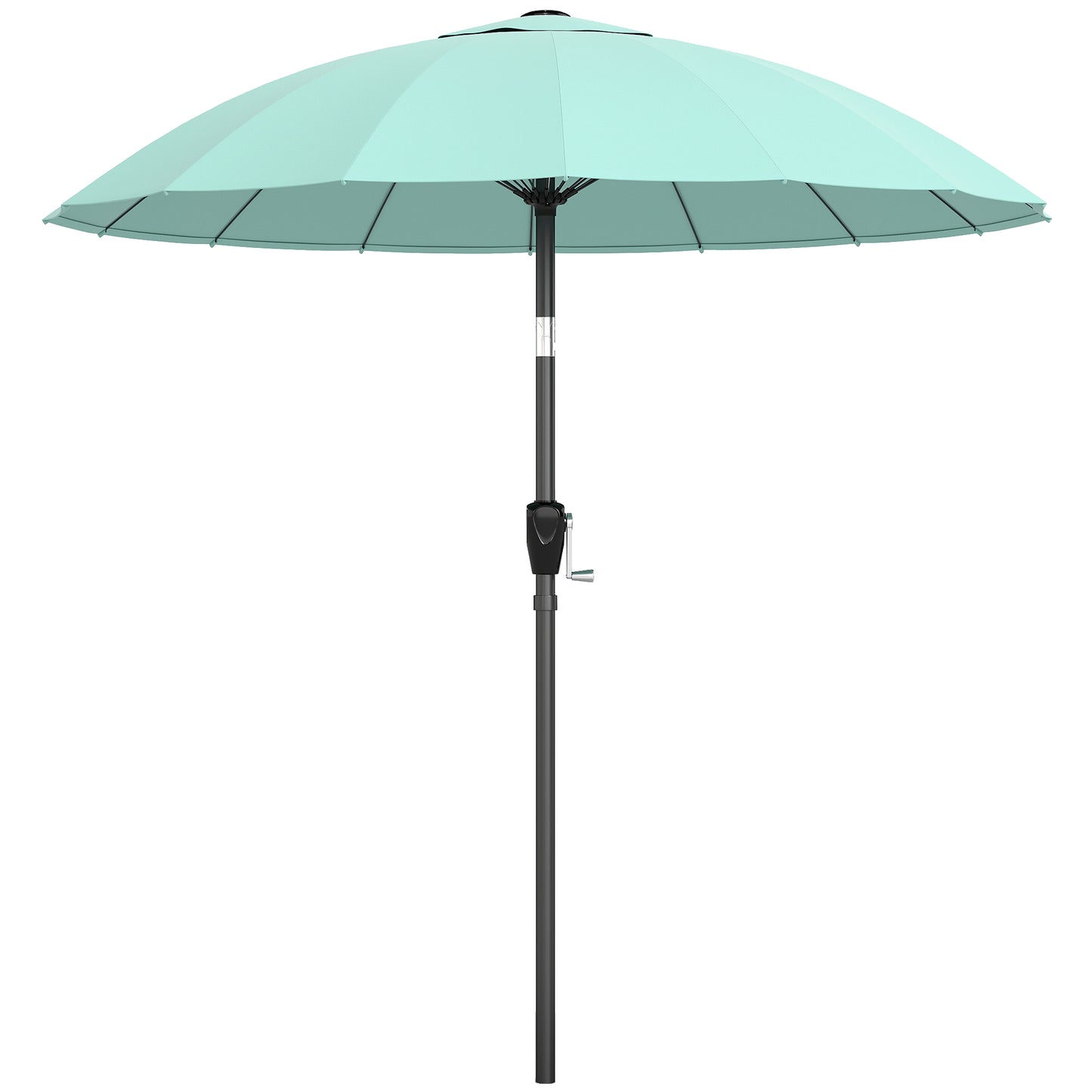 2 m Shanghai Garden Parasol Umbrella with 16 Fibreglass Ribs
