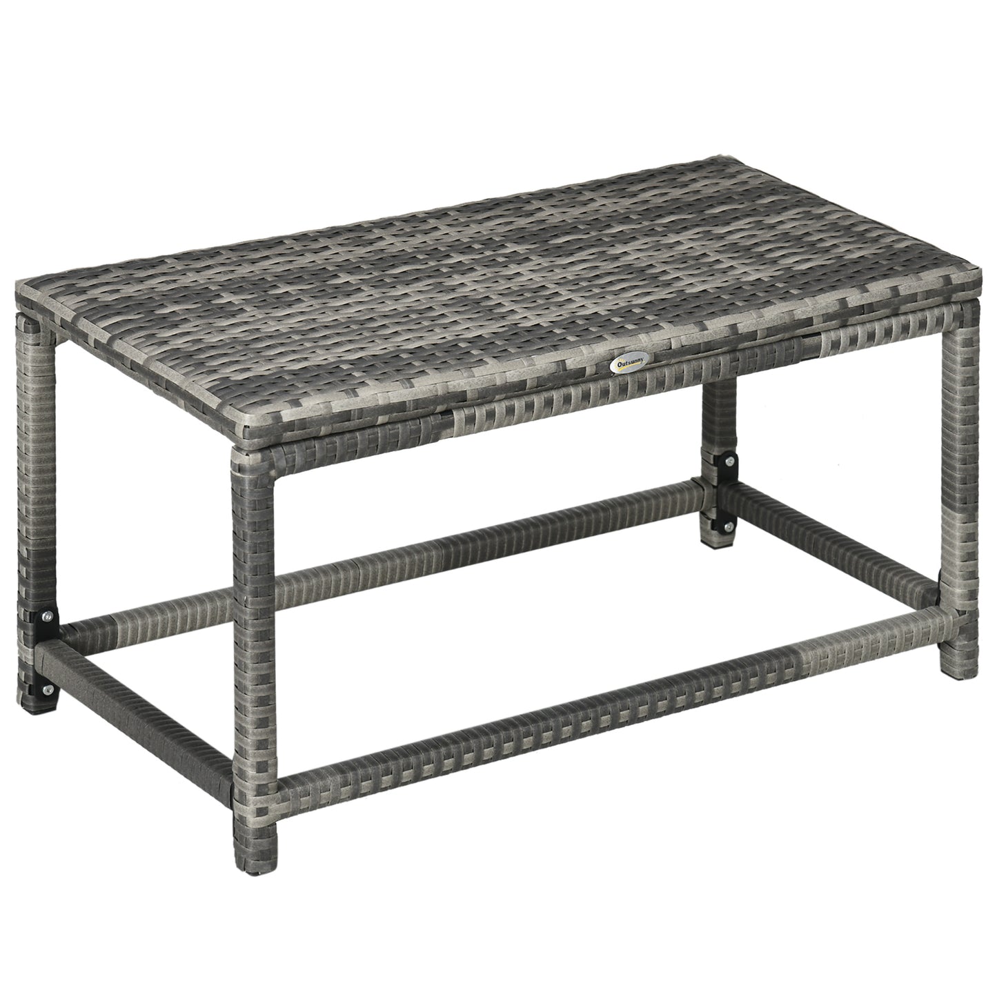 Outdoor Coffee Table, Garden PE Rattan Side Table (1)