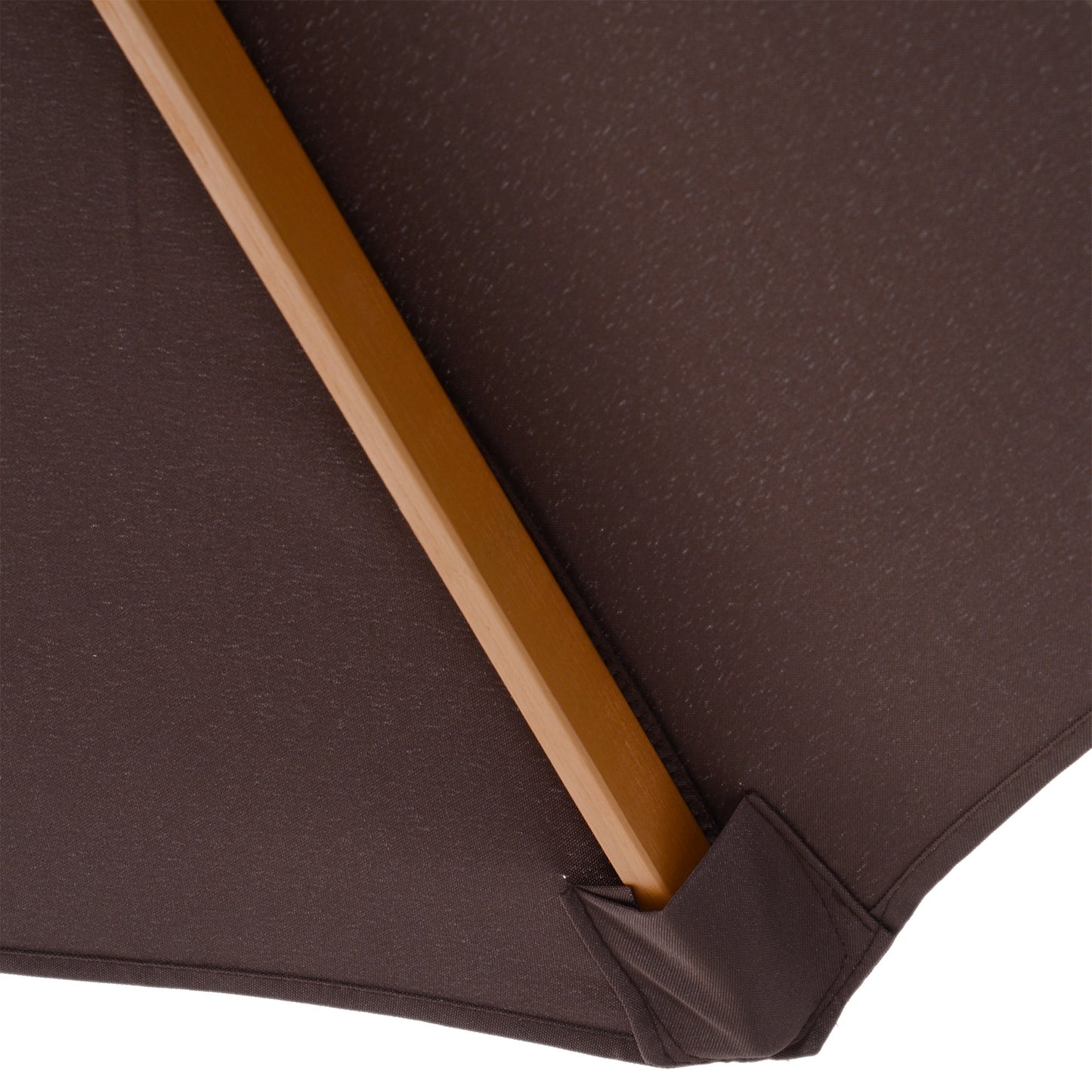 3(m) Garden Parasol, Pulley Operated Patio Umbrella, Wooden Parasol